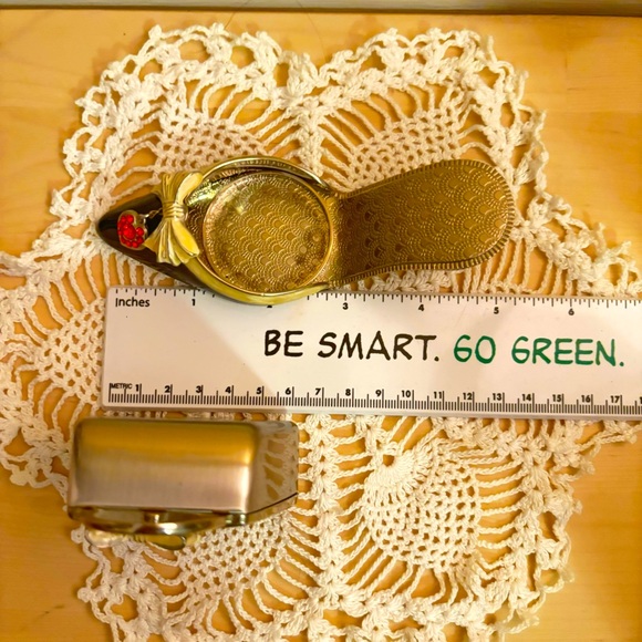 Vintage PartyLite Purse Heel Tea-light Candle Holder Victorian Ruby Red Jeweled - Picture 7 of 7